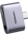 Hurtownia GSM - Adapter USB-C do USB-C i jack 3.5mm UGREEN CM231 (szary) - UGR1093GRY - {ean13} - Hurt