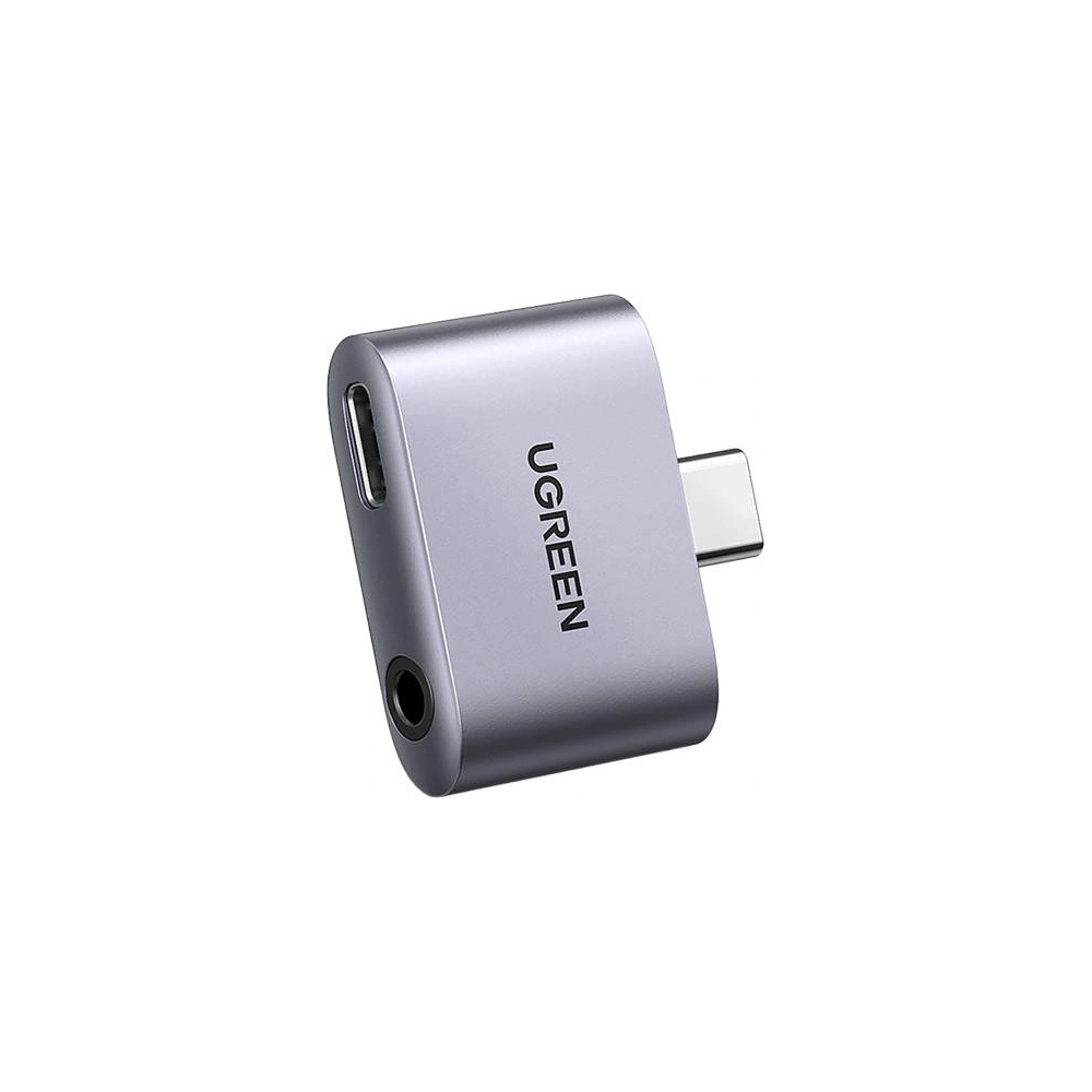 Wholesale UGREEN CM231 USB-C to USB-C Adapter + jack 3.5mm (gray) - UGR1093GRY - {ean13} - Hurt