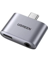 Adapter USB-C do USB-C i jack 3.5mm UGREEN CM231 (szary)
