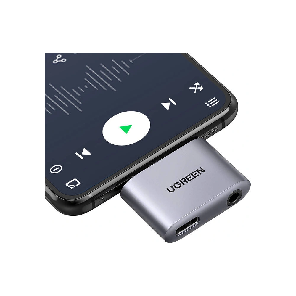 Hurtownia GSM - Adaptér USB-C na USB-C a jack 3.5mm UGREEN CM231 (šedý) - UGR1093GRY - {ean13} - Hurt