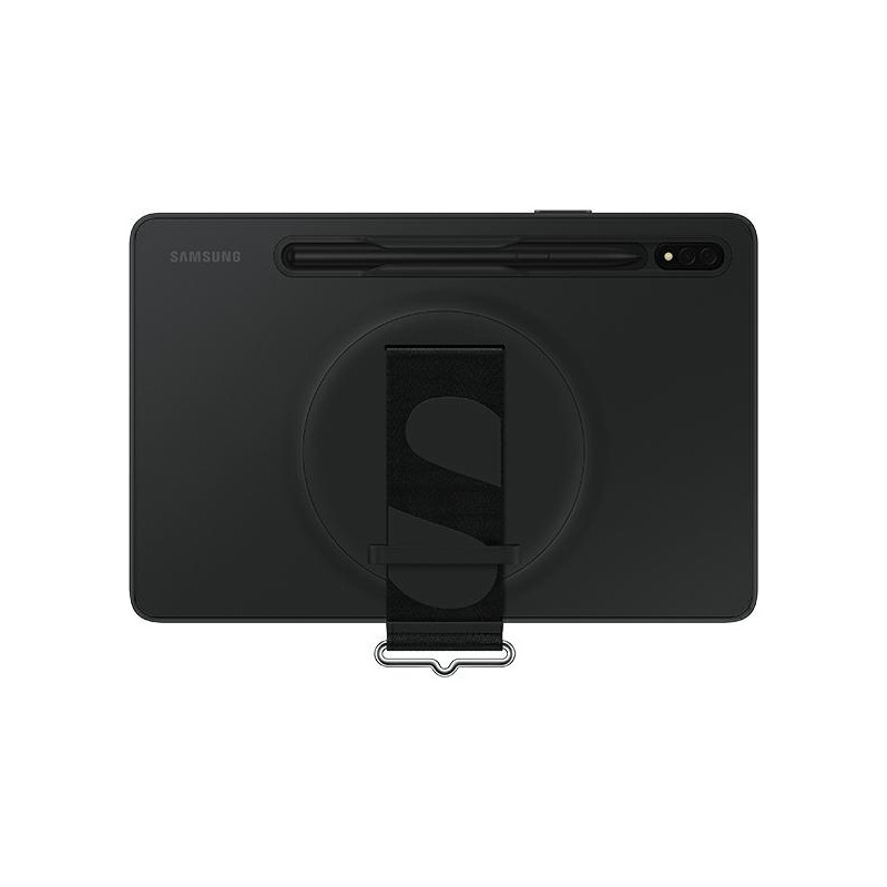 Samsung Distributor - 8806094288322 - SMG702BLK - Samsung Galaxy Tab S8 EF-GX700CB black Strap Cover - B2B homescreen