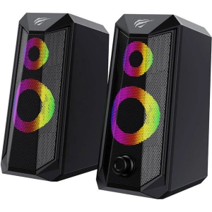 Głośniki komputerowe Havit SK202 2.0 RGB (czarne)
