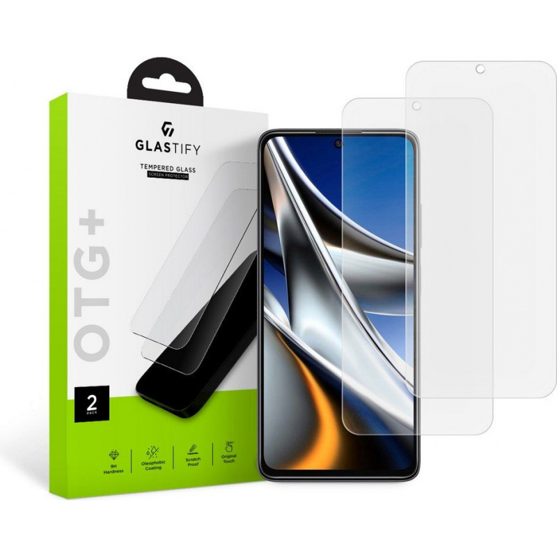 Glastify Distributor - 9589046922213 - GST022 - Glastify OTG+ POCO X4 Pro 5G Clear [2 PACK] - B2B homescreen