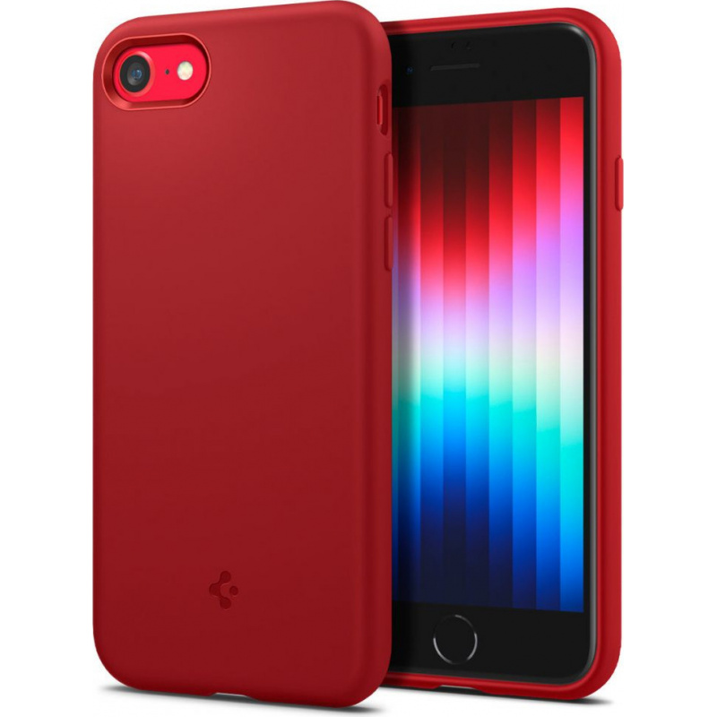Hurtownia Spigen - 8809811859225 - SPN2231RED - Etui Spigen Silicone Fit Apple iPhone SE 2022/SE 2020/8/7 Red - B2B homescreen