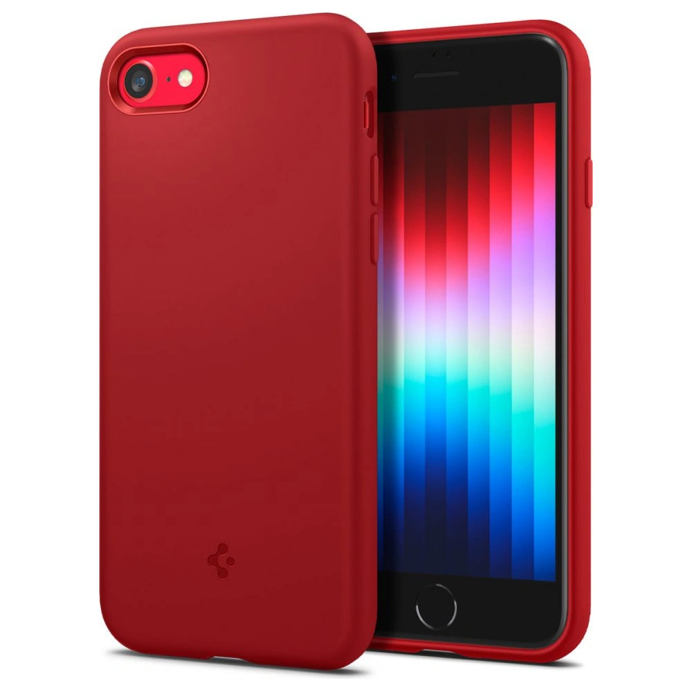 Wholesale Spigen Silicone Fit Apple iPhone SE 2022/SE 2020/8/7 Red - SPN2231RED - {ean13} - Hurt