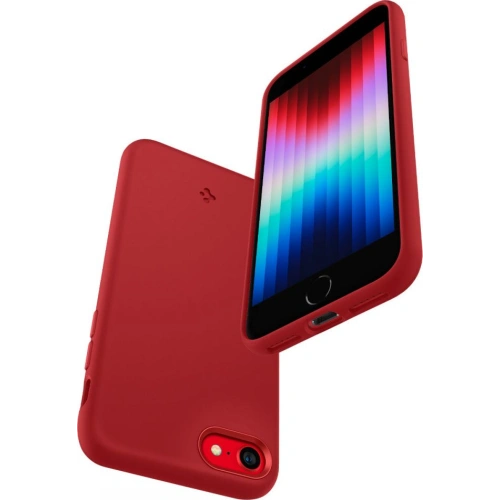 Etui Spigen Silicone Fit Apple iPhone SE 2022/SE 2020/8/7 Red
