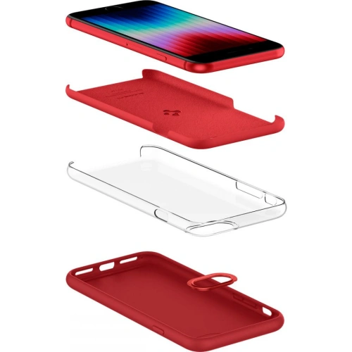 Etui Spigen Silicone Fit Apple iPhone SE 2022/SE 2020/8/7 Red