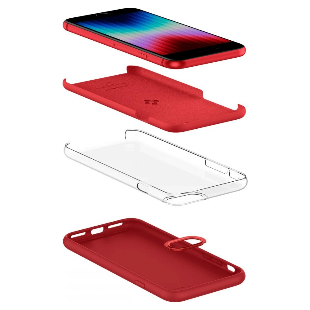 Hurtownia GSM - Etui Spigen Silicone Fit Apple iPhone SE 2022/SE 2020/8/7 červené - SPN2231RED - {ean13} - Hurt
