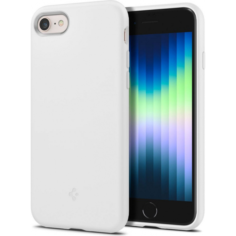 Hurtownia Spigen - 8809811859218 - SPN2232WHT - Etui Spigen Silicone Fit Apple iPhone SE 2022/SE 2020/8/7 White - B2B homescreen