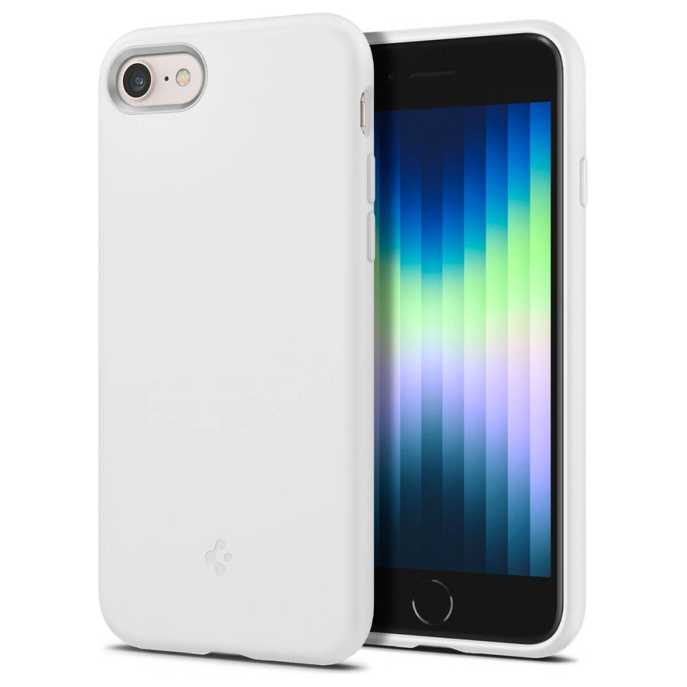 Hurtownia GSM - Etui Spigen Silicone Fit Apple iPhone SE 2022/SE 2020/8/7 Bílá - SPN2232WHT - {ean13} - Hurt