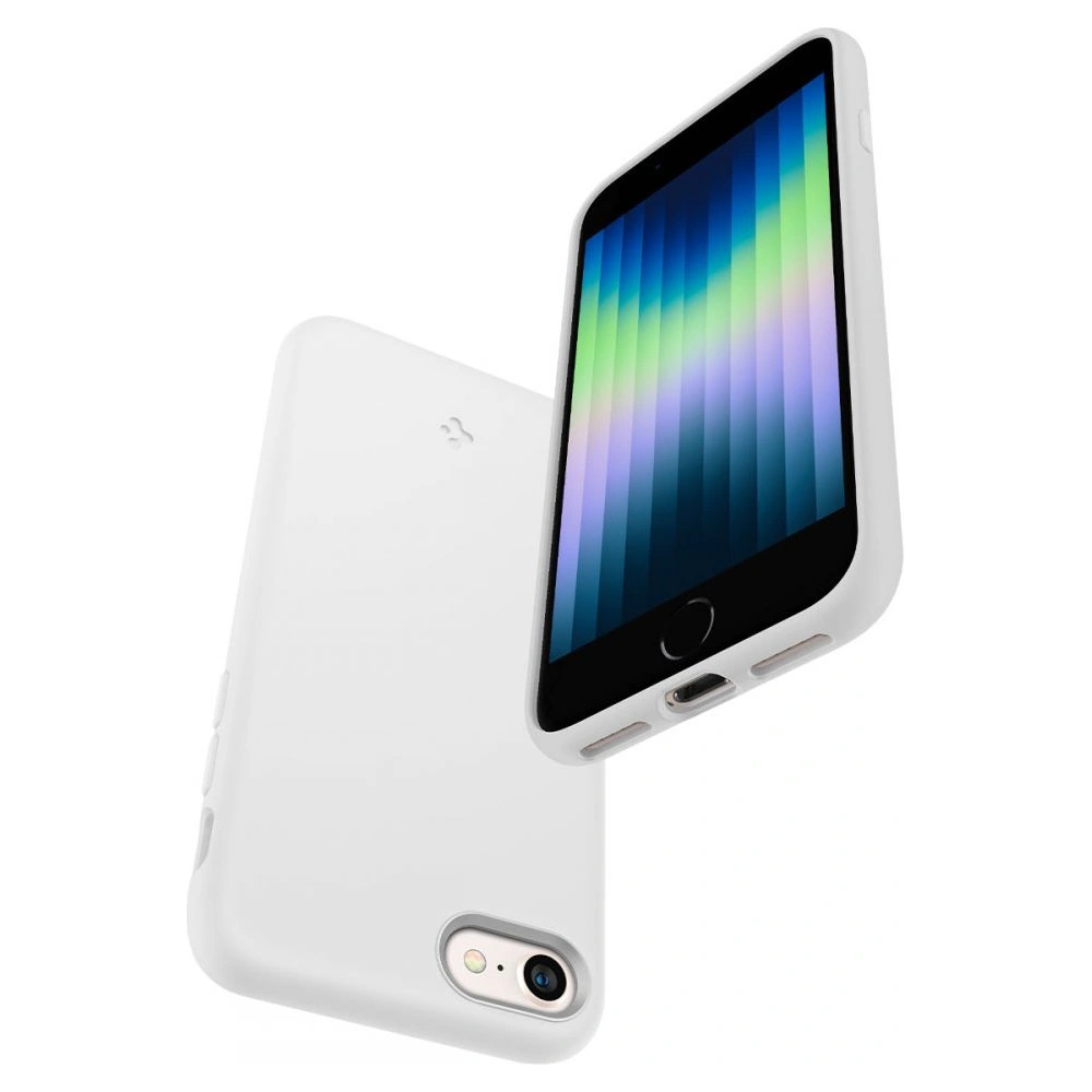Hurtownia GSM - Etui Spigen Silicone Fit Apple iPhone SE 2022/SE 2020/8/7 Bílá - SPN2232WHT - {ean13} - Hurt