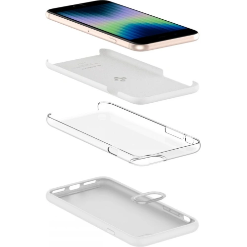 Etui Spigen Silicone Fit Apple iPhone SE 2022/SE 2020/8/7 White