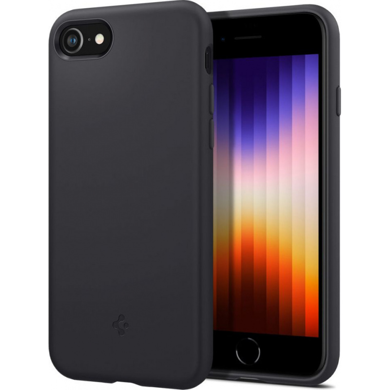 Hurtownia Spigen - 8809811859195 - SPN2234BLK - Etui Spigen Silicone Fit Apple iPhone SE 2022/SE 2020/8/7 Black - B2B homescreen