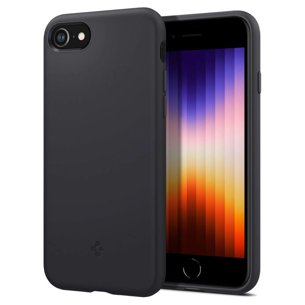 Hurtownia GSM - Etui Spigen Silicone Fit Apple iPhone SE 2022/SE 2020/8/7 černé - SPN2234BLK - {ean13} - Hurt