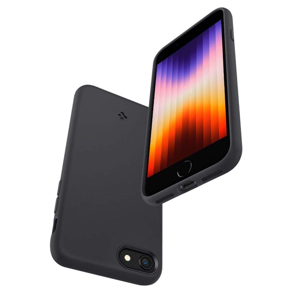 Hurtownia GSM - Etui Spigen Silicone Fit Apple iPhone SE 2022/SE 2020/8/7 černé - SPN2234BLK - {ean13} - Hurt