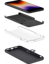 Hurtownia GSM - Case Spigen Silicone Fit Apple iPhone SE 2022/SE 2020/8/7 Schwarz - SPN2234BLK - {ean13} - Hurt