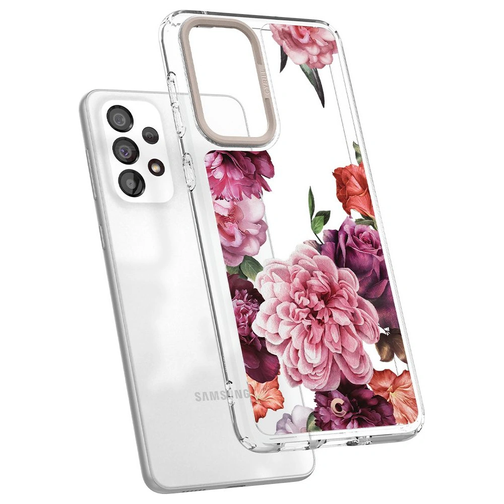 Hurtownia GSM - Etui Spigen Cyrill Cecile Samsung Galaxy A33 5G Růžová květinová - SPN2235RSFLO - {ean13} - Hurt