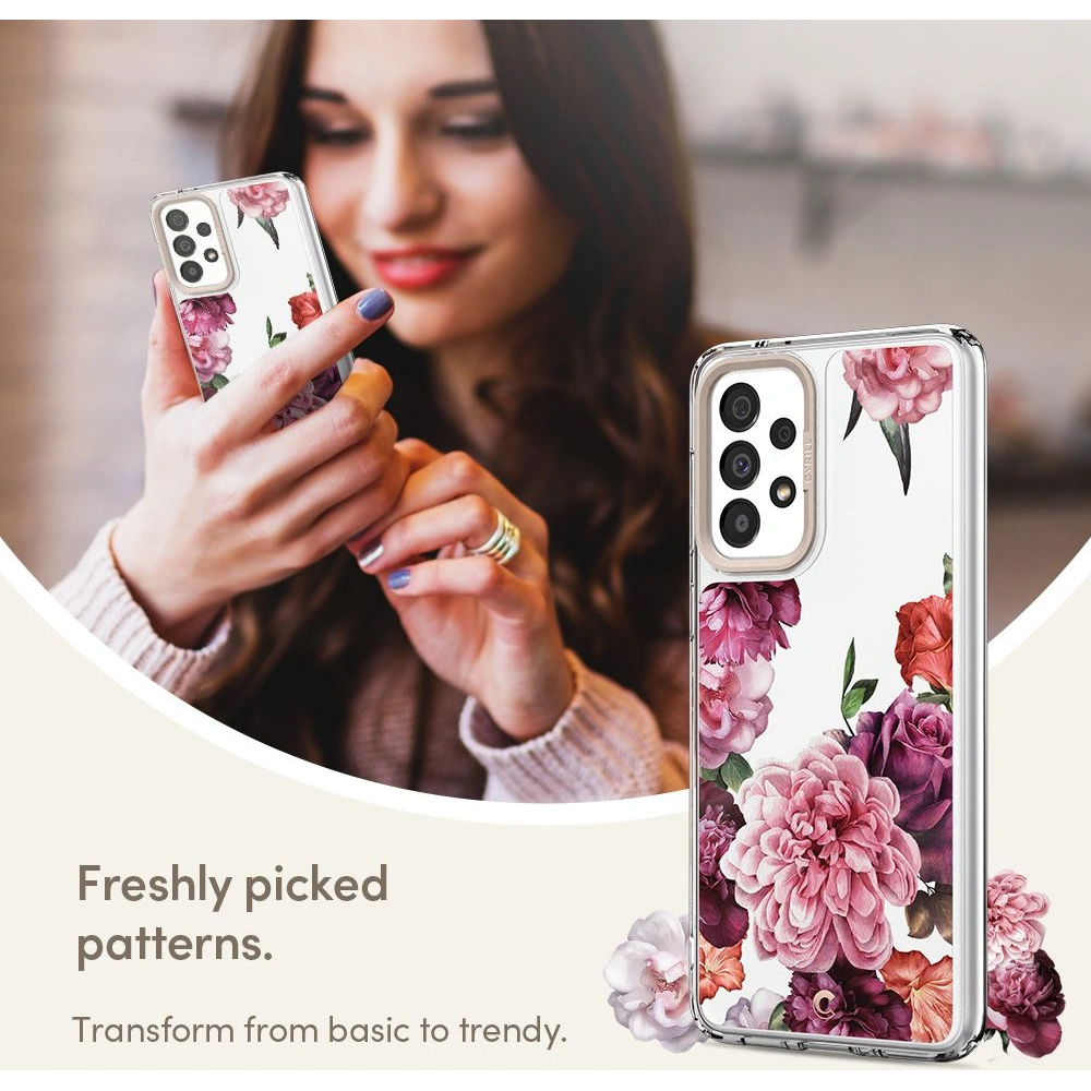 Hurtownia GSM - Etui Spigen Cyrill Cecile Samsung Galaxy A33 5G Růžová květinová - SPN2235RSFLO - {ean13} - Hurt