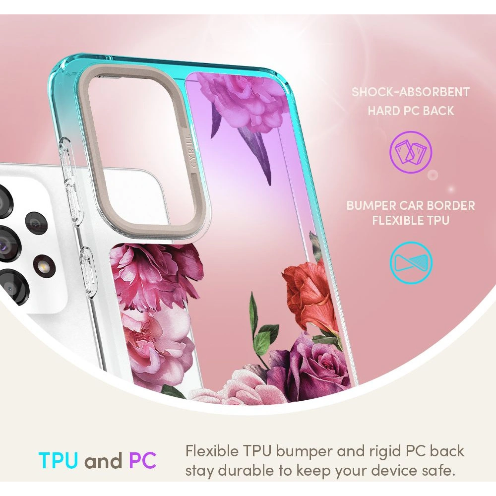Hurtownia GSM - Etui Spigen Cyrill Cecile Samsung Galaxy A33 5G Růžová květinová - SPN2235RSFLO - {ean13} - Hurt