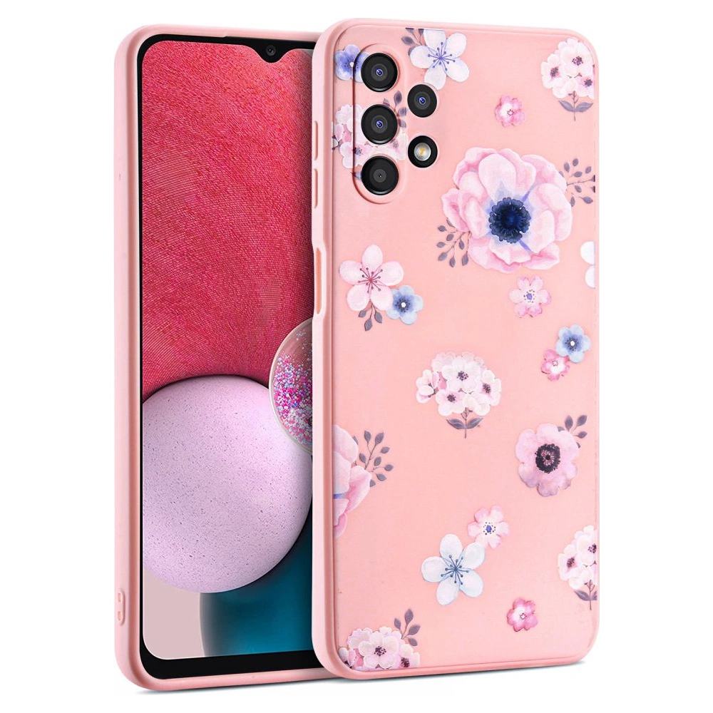 Wholesale Tech-Protect Floral Samsung Galaxy A13 4G Pink - THP996PNK - {ean13} - Hurt