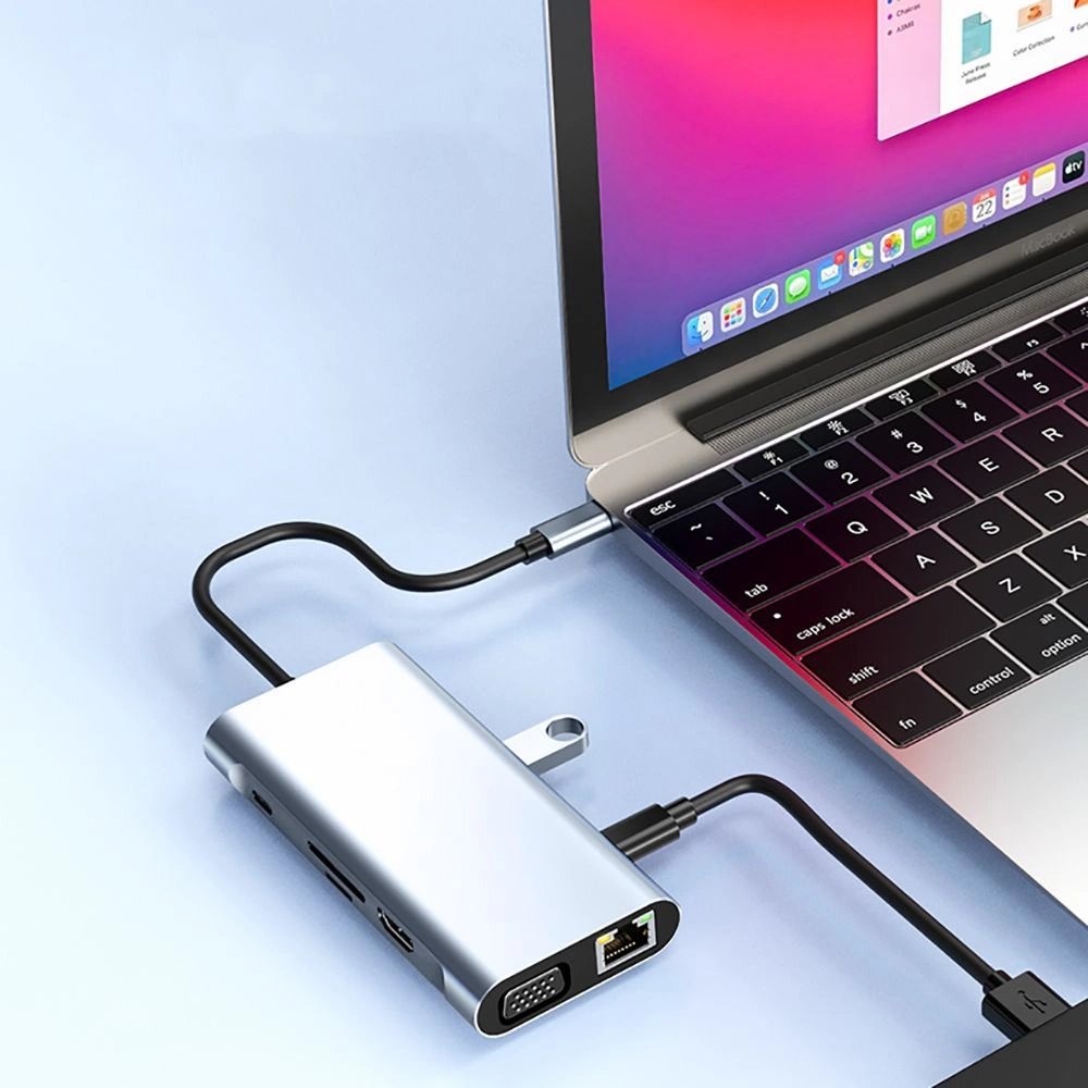Hurtownia GSM - Hub 10w1 Tech-Protect V7 Šedá - THP998GRY - {ean13} - Hurt