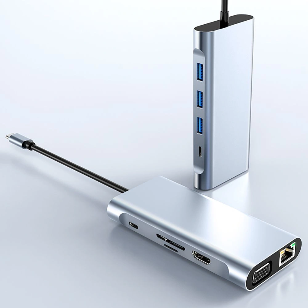 Hurtownia GSM - Hub 10w1 Tech-Protect V7 Šedá - THP998GRY - {ean13} - Hurt