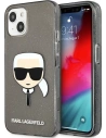 Etui Karl Lagerfeld KLHCP13MKHTUGLB Apple iPhone 13 czarny/black hardcase Glitter Karl`s Head