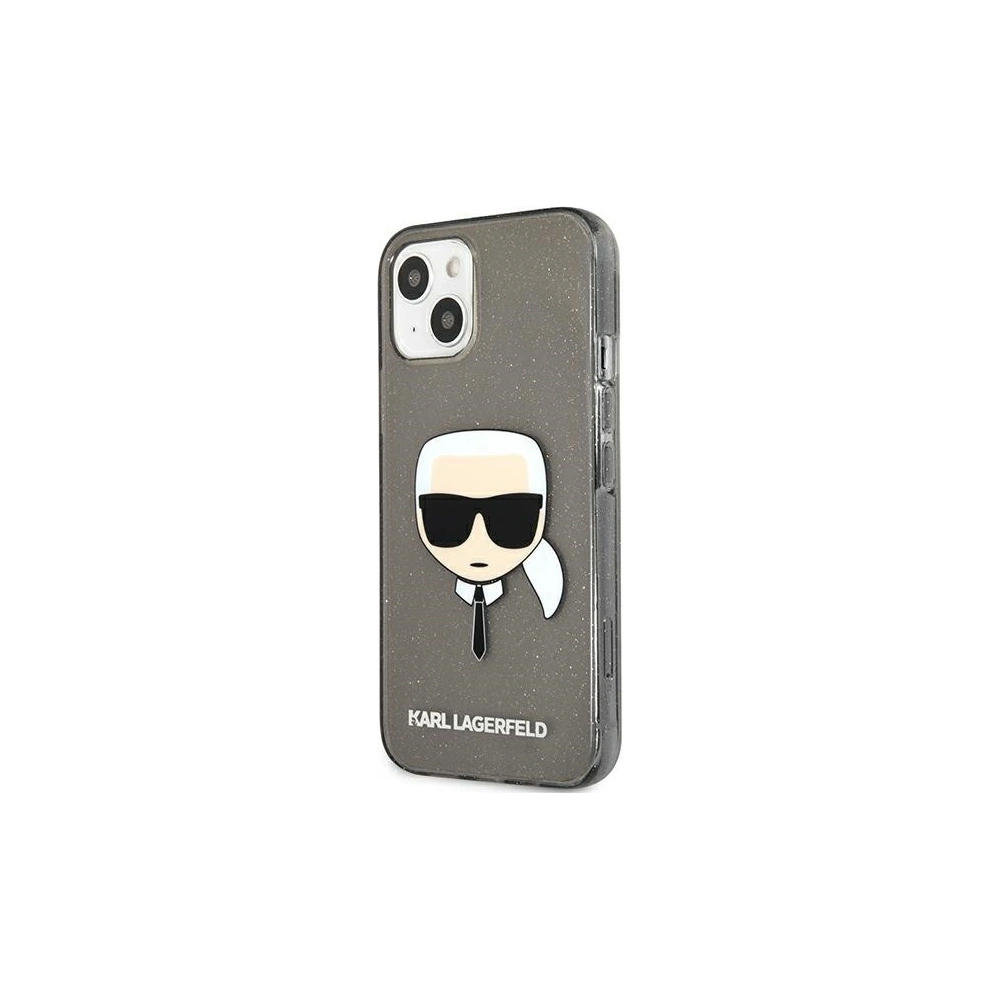 Hurtownia GSM - Etui Karl Lagerfeld KLHCP13MKHTUGLB Apple iPhone 13 czarny/black hardcase Glitter Karl`s Head - KLD920BLK - {ean13} - Hurt
