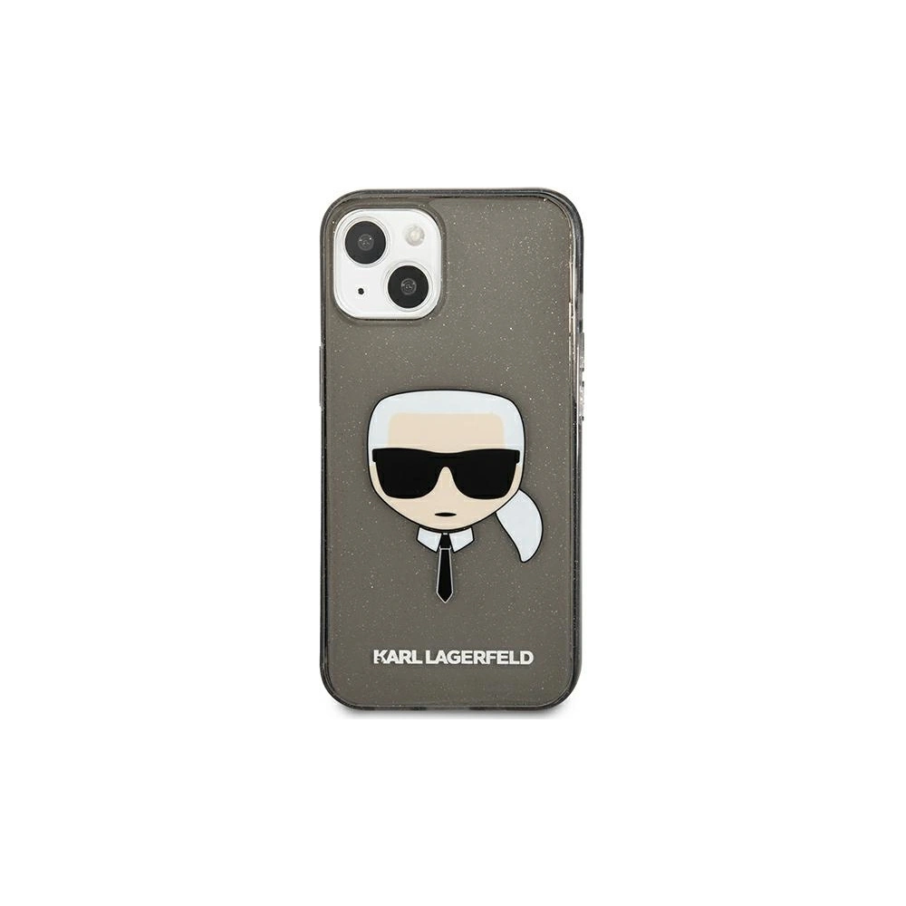 Hurtownia GSM - Etui Karl Lagerfeld KLHCP13MKHTUGLB Apple iPhone 13 czarny/black hardcase Glitter Karl`s Head - KLD920BLK - {ean13} - Hurt