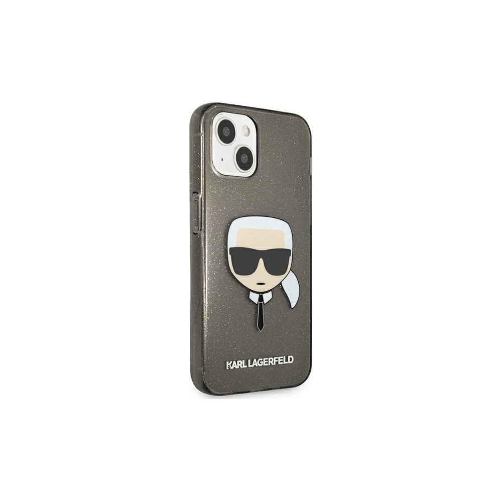 Hurtownia GSM - Etui Karl Lagerfeld KLHCP13MKHTUGLB Apple iPhone 13 černý/black hardcase Glitter Karl`s Head - KLD920BLK - {ean13} - Hurt
