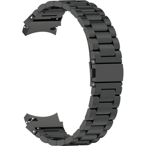 Bransoleta PURO Metal Stainless Steel Band Samsung Galaxy Watch 4/4 Classic (czarny)