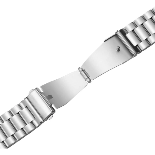 Bransoleta PURO Metal Stainless Steel Band Samsung Galaxy Watch 4/4 Classic (srebrny)