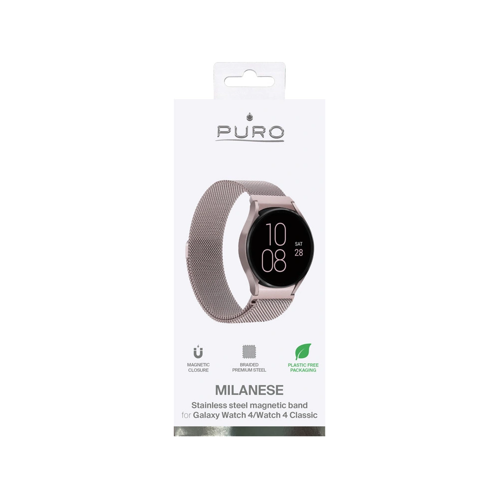 Hurtownia GSM - Bransoleta PURO Milanese Magnetic Band Samsung Galaxy Watch 4/4 Classic (růžové zlato) - PUR570RS - {ean13} - Hurt