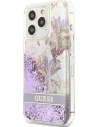 Hurtownia GSM - Case Guess GUHCP13LLFLSU Apple iPhone 13 Pro lila/purple Hardcase Flower Liquid Glitter - GUE1676PRP - {ean13} - Hurt