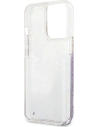 Wholesale Guess GUHCP13LLFLSU Apple iPhone 13 Pro purple hardcase Flower Liquid Glitter - GUE1676PRP - {ean13} - Hurt