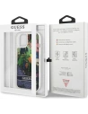 Wholesale Guess GUHCP13MLFLSB Apple iPhone 13 blue hardcase Flower Liquid Glitter - GUE1677BLU - {ean13} - Hurt