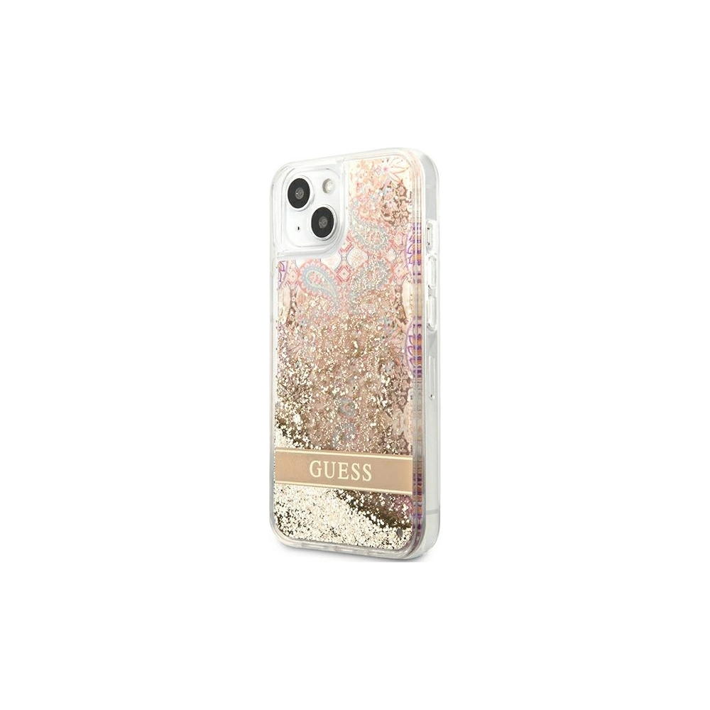 Hurtownia GSM - Etui Guess GUHCP13MLFLSD Apple iPhone 13 zlatý/gold hardcase Paisley Liquid Glitter - GUE1678GLD - {ean13} - Hurt