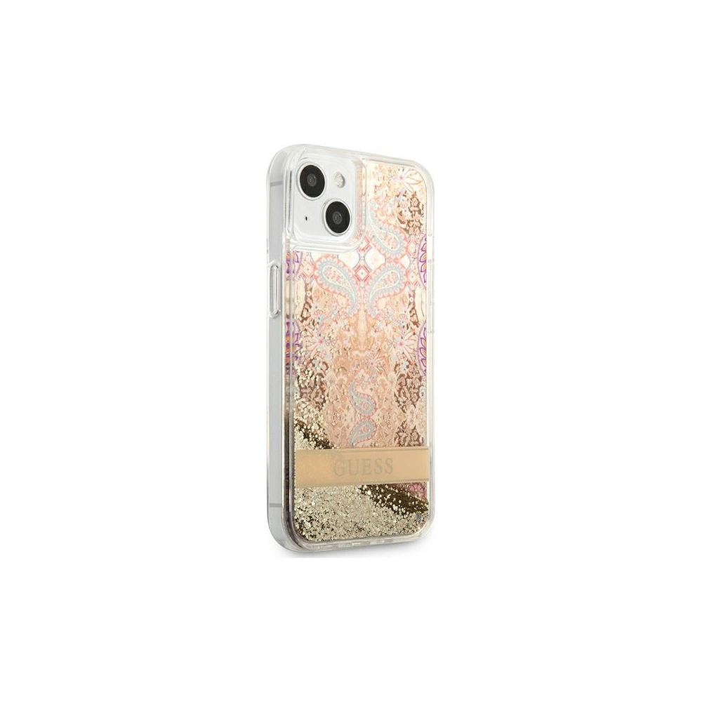 Hurtownia GSM - Etui Guess GUHCP13MLFLSD Apple iPhone 13 zlatý/gold hardcase Paisley Liquid Glitter - GUE1678GLD - {ean13} - Hurt