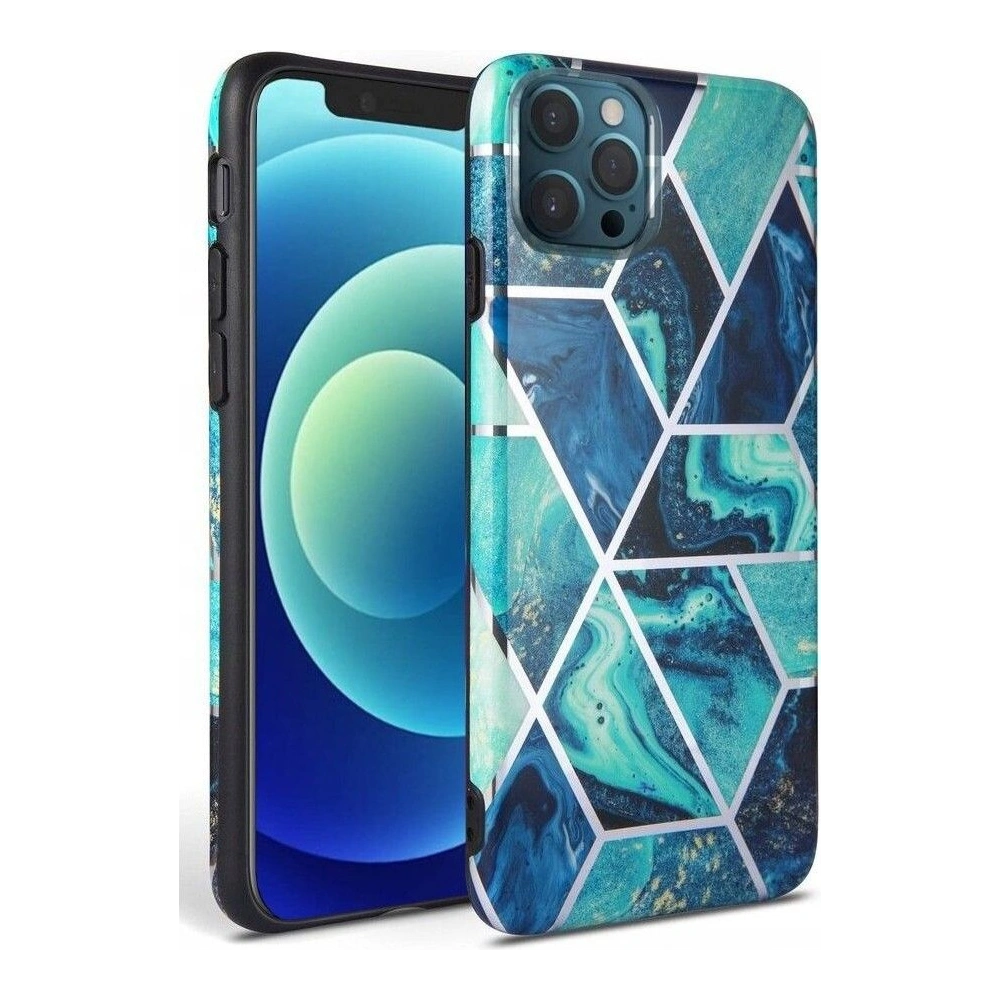 Hurtownia GSM - Etui Tech-Protect Marble Apple iPhone 12 Pro Max Blue - THP1001BLU - {ean13} - Hurt