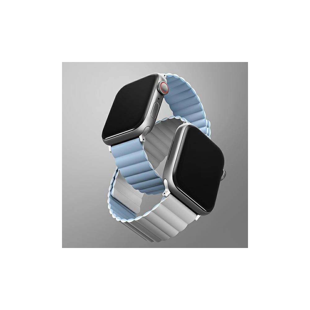Hurtownia GSM - Pasek UNIQ Revix Apple Watch 4/5/6/7/SE/8/9/10 40/41/42mm Reversible Magnetic bílý-modrý/white-blue - UNIQ622WHTBLU - {ean13} - Hurt