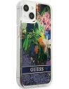 Hurtownia GSM - Etui Guess GUHCP13SLFLSB Apple iPhone 13 mini niebieski/blue hardcase Flower Liquid Glitter - GUE1680BLU - {ean13} - Hurt