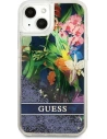 Hurtownia GSM - Etui Guess GUHCP13SLFLSB Apple iPhone 13 mini niebieski/blue hardcase Flower Liquid Glitter - GUE1680BLU - {ean13} - Hurt