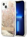 Etui Guess GUHCP13SLFLSD Apple iPhone 13 mini złoty/gold hardcase Paisley Liquid Glitter