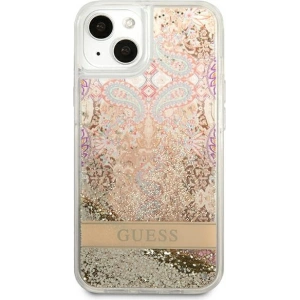 Hurtownia GSM - Case Guess GUHCP13SLFLSD Apple iPhone 13 mini gold/hartschale Paisley Liquid Glitter - GUE1681GLD - {ean13} - Hurt