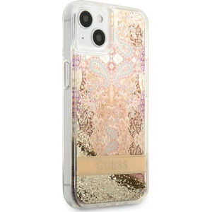 Hurtownia GSM - Case Guess GUHCP13SLFLSD Apple iPhone 13 mini gold/hartschale Paisley Liquid Glitter - GUE1681GLD - {ean13} - Hurt
