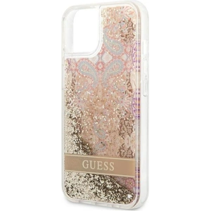 Hurtownia GSM - Case Guess GUHCP13SLFLSD Apple iPhone 13 mini gold/hartschale Paisley Liquid Glitter - GUE1681GLD - {ean13} - Hurt