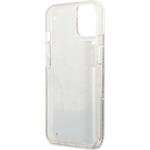 Etui Guess GUHCP13SLFLSD Apple iPhone 13 mini złoty/gold hardcase Paisley Liquid Glitter