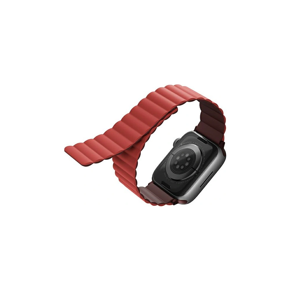 Hurtownia GSM - Pasek UNIQ Revix Apple Watch 4/5/6/7/SE/8/9/10 40/41/42mm Oboustranný Magnetic bordový-koralový/maroon-coral - UNIQ623MARCOL - {ean13} - Hurt