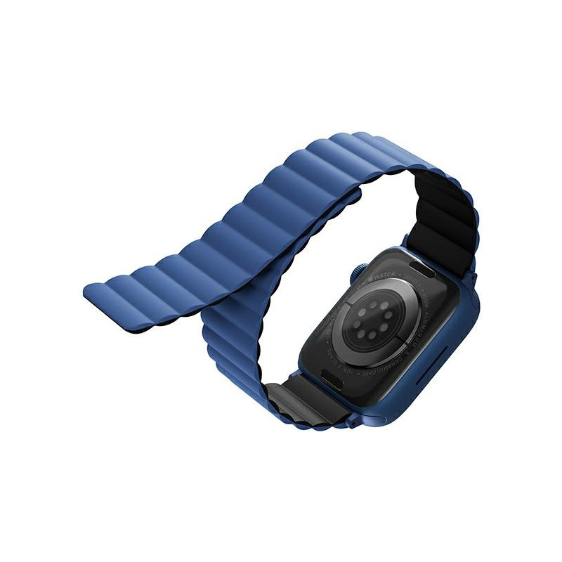 Hurtownia Uniq - 8886463679111 - UNIQ624BLKBLU - Pasek UNIQ Revix Apple Watch 4/5/6/7/SE/8/9 40/41mm Reversible Magnetic czarny-niebieski/black-blue - B2B homescreen