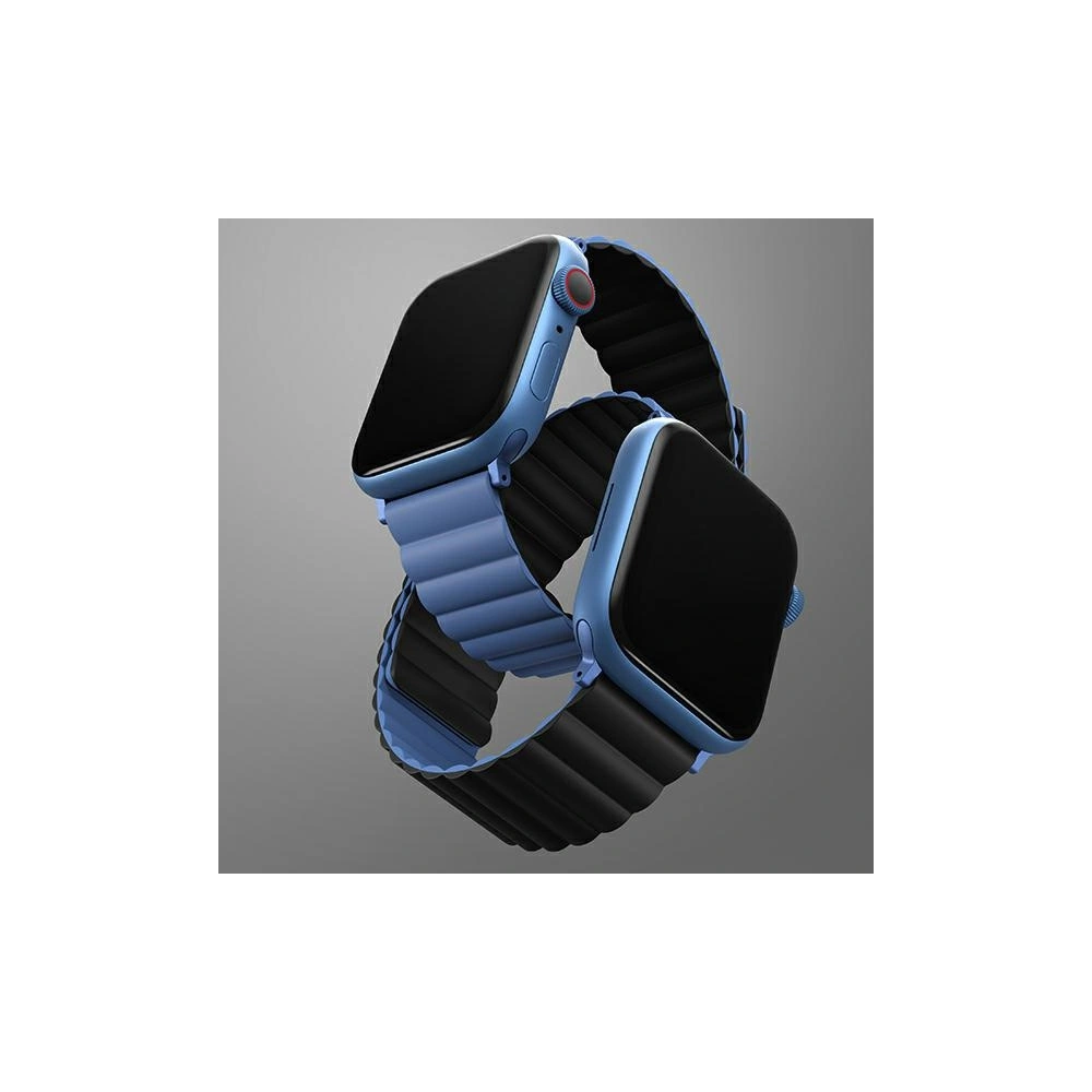 Hurtownia GSM - Pasek UNIQ Revix Apple Watch 4/5/6/7/SE/8/9/10 40/41/42mm Reverzibilní Magnetic černý-modrý/black-blue - UNIQ624BLKBLU - {ean13} - Hurt
